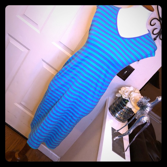 The Original Marimekko Striped Cap Sleeves Dress - Picture 1 of 8